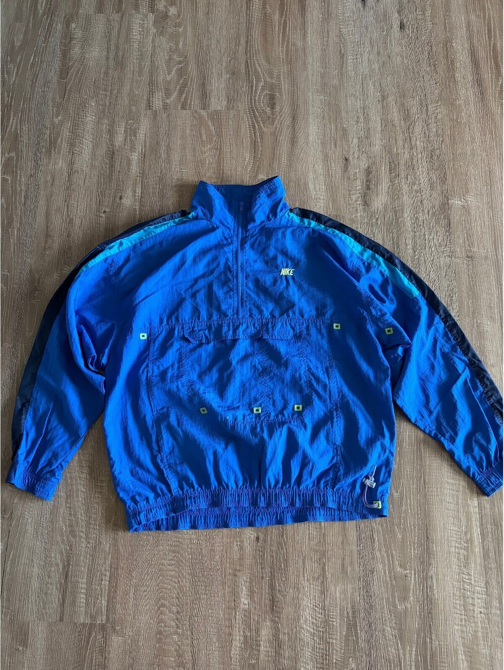 Vintage Nike Track Jacket Blue Anorak Windbreaker size XL